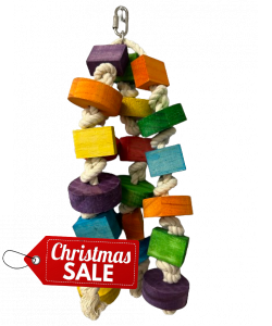 Parrot-Supplies Chunky Wood Wonder Parrot Toy